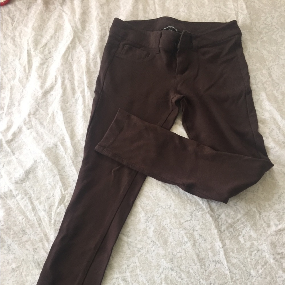 Express brown leggings